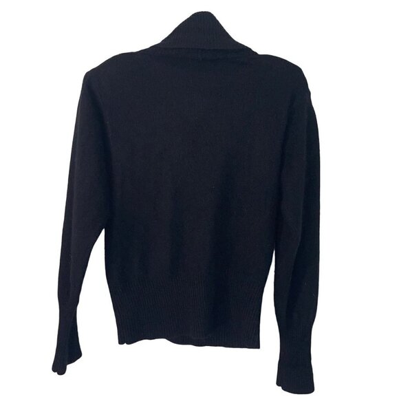 Richard and Co. Vintage Women Sweater Size Large Embellished Angora Shawl Collar - Picture 3 of 11